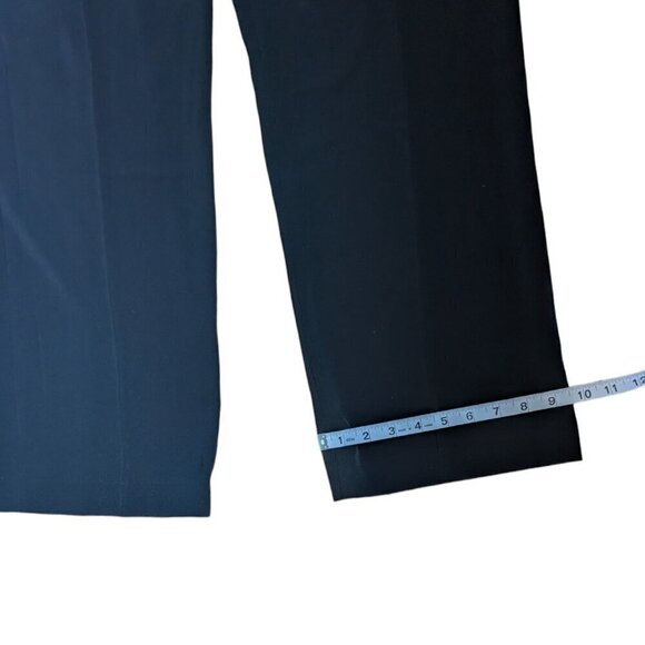 H&M Black Wide Leg Dress Pants with Zipper and Side  Pockets Women US Size 4 - Picture 6 of 7